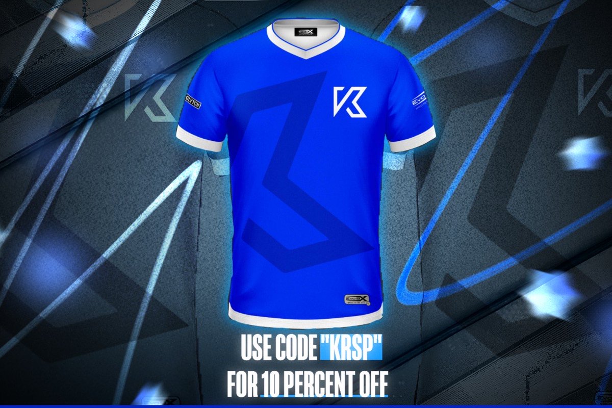 BLUE up 🟦 with us!

KRSP x <a href="/evo9x/">EVO9X Apparel</a> shop here evo9x.gg/products/teamk…
