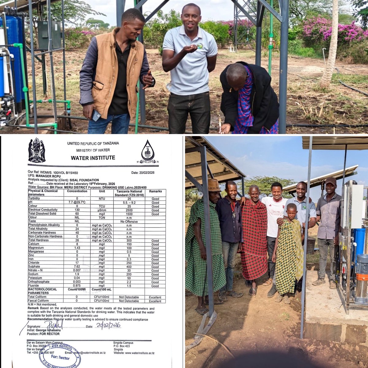 SisalFoundation's tweet photo. And that’s a wrap on the donations from our Giving Tuesday 2025 project!

Because of our incredible sponsors, this community doesn’t just have water for livestock, farming, washing, and cooking, they now have something even more life-changing.

Our sponsors didn’t stop at a well. They funded and completed the build of a desalination unit, bringing clean, drinkable water directly to the village.

That means women and children no longer have to walk two hours just to access safe drinking water. 

This is what real impact looks like.
This is what committed sponsors make possible.

Grateful. Proud. And deeply inspired by what we can accomplish together. #sisalfoundation