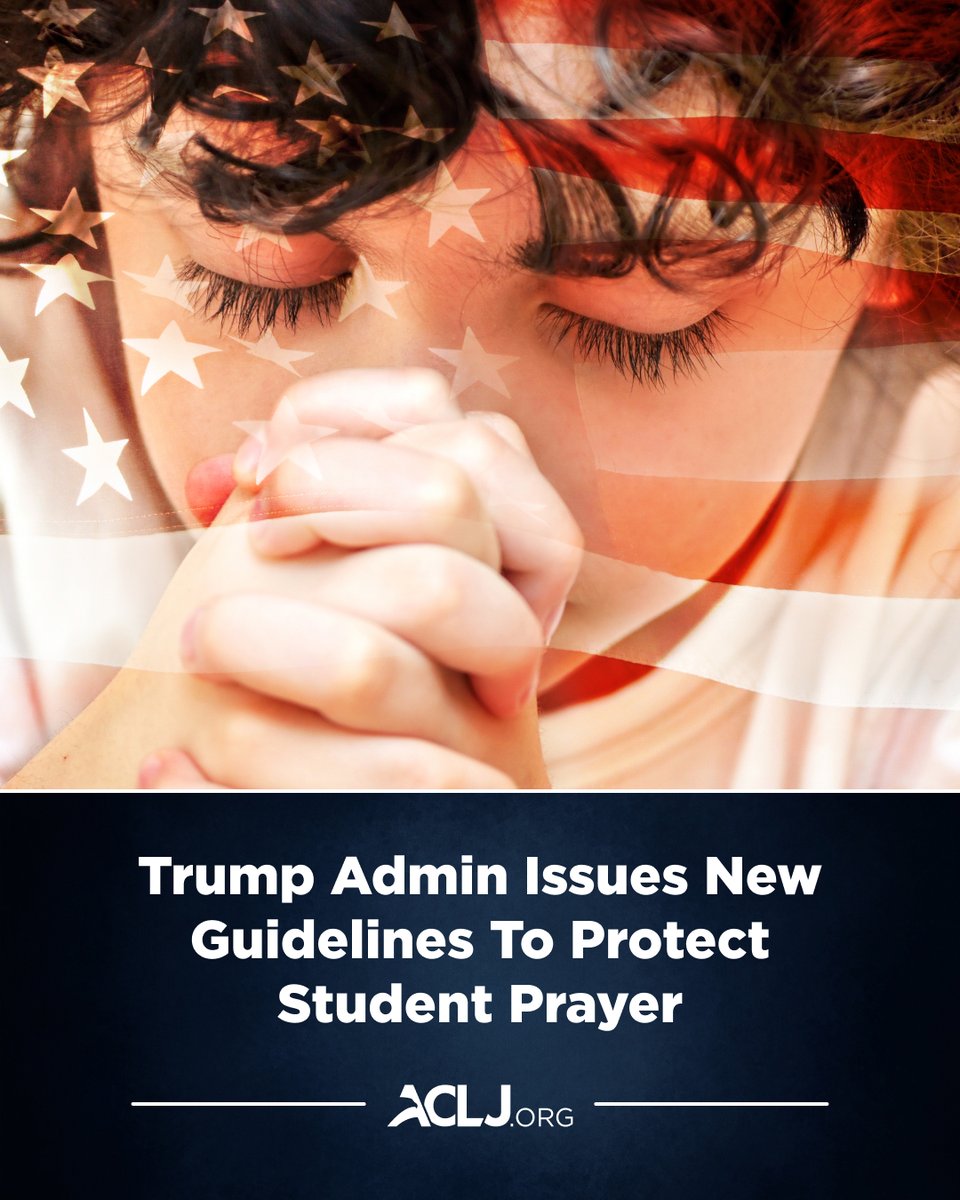 New federal guidance from the Trump Administration makes it clear: Students can pray, express their beliefs, and form religious clubs without government hostility.

The Supreme Court has also affirmed these basic liberties. Know your rights: brnw.ch/21x0o5x