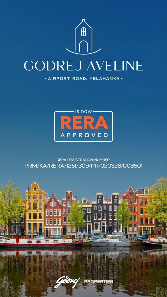 naashonomics's tweet image. #GODREJ Aveline or yelahanka gets #rera approval today #nifty its sold out even before launch 2.8 cr to 5 cr next to #amazon
