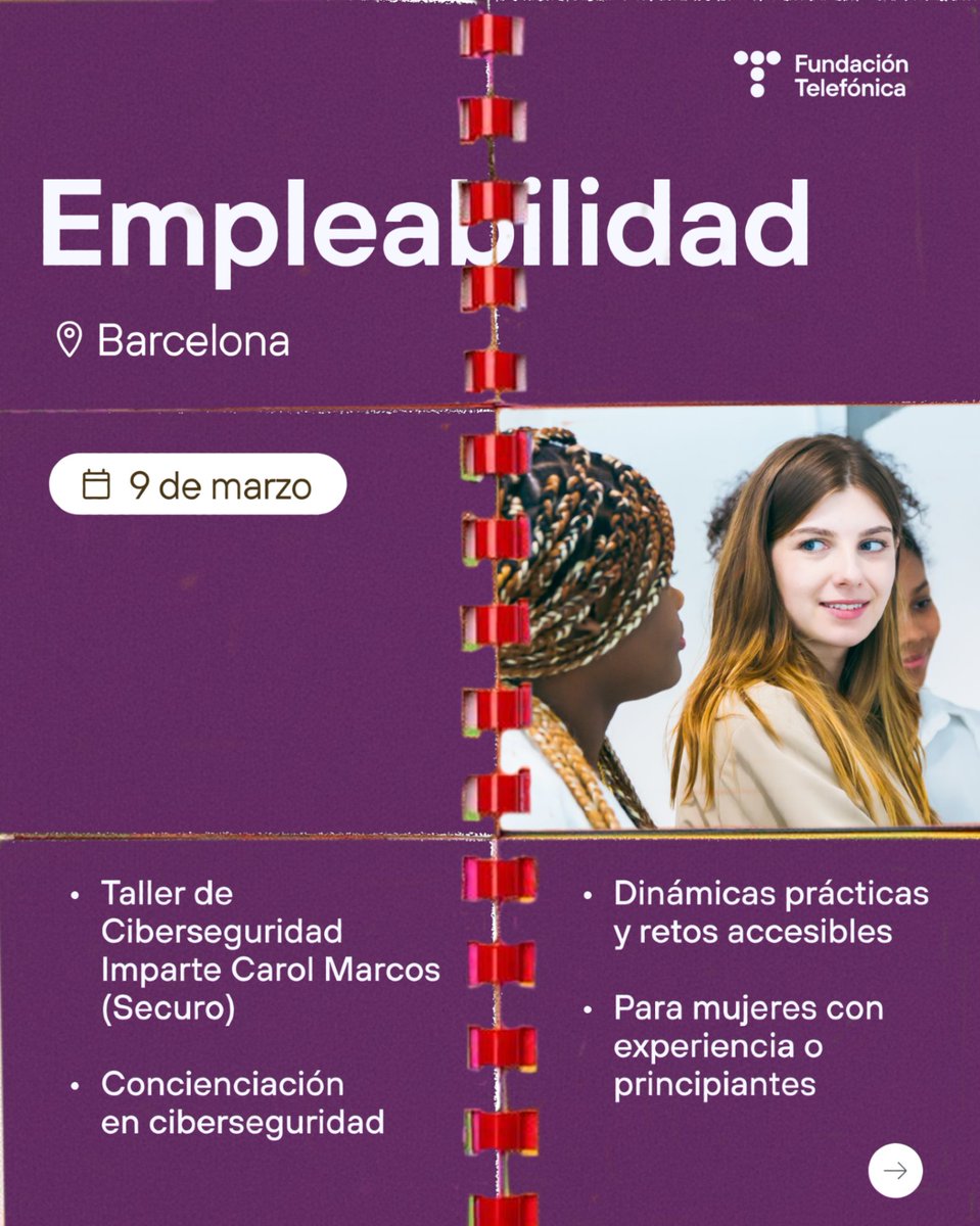 fundacionTef's tweet photo. Tecnología y liderazgo con talleres, charlas y networking para inspirarnos juntas.

🔗 Toda la info en nuestra agenda e inscripciones aquí: https://t.co/WlJX2M434K https://t.co/zBAHNXlc3q