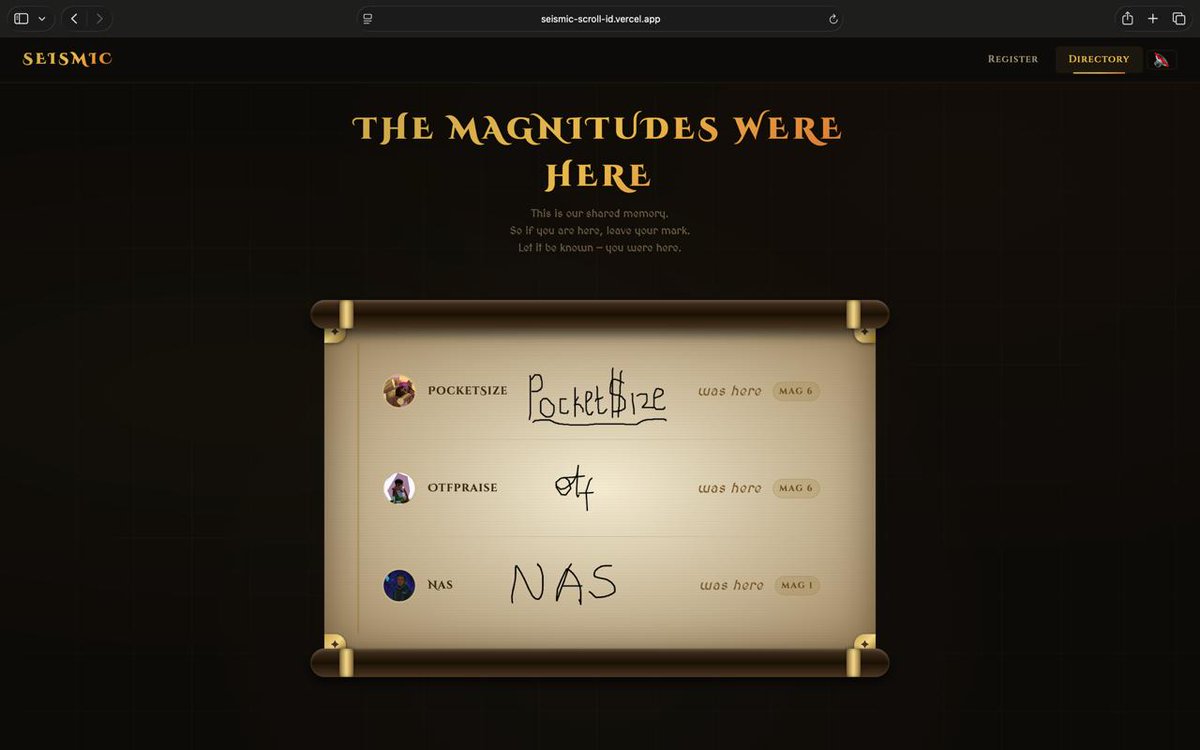 It's crazy how time flies and moments pass.

But some moments deserve to be remembered.

<a href="/P0cketSize_/">𝓟𝓸𝖈𝑘𝓮𝓉𝚂𝓲𝔷є🤏</a> <a href="/NasX05/">Nas 🦇</a> and I, decided to make something special for the community... 

A scroll, which is more like a signatory for the community, for those who have been showing up