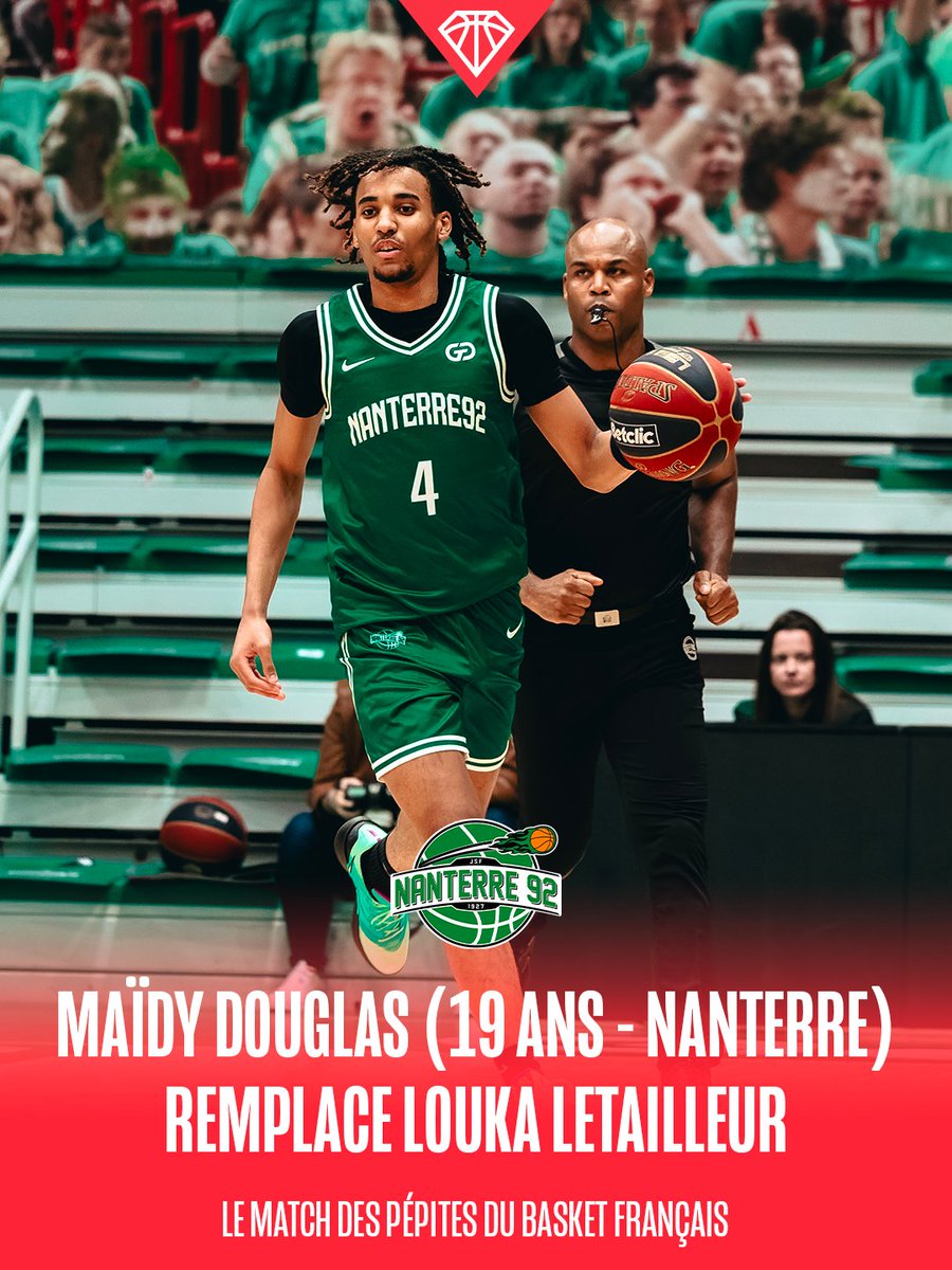 YSGLNB's tweet image. 🔁 Un nouveau talent rejoint l’aventure : Maïdy Douglas 💎🔥

Rendez-vous le 4 mars à Levallois pour le voir en action lors du Ledger Young Star Game 🤩

Tu n’as pas encore tes places ? C'est par ici : billetterie.youngstargame.lnb.fr/fr🎟️

#LYSG2026 #LNB #Ledger #Peak