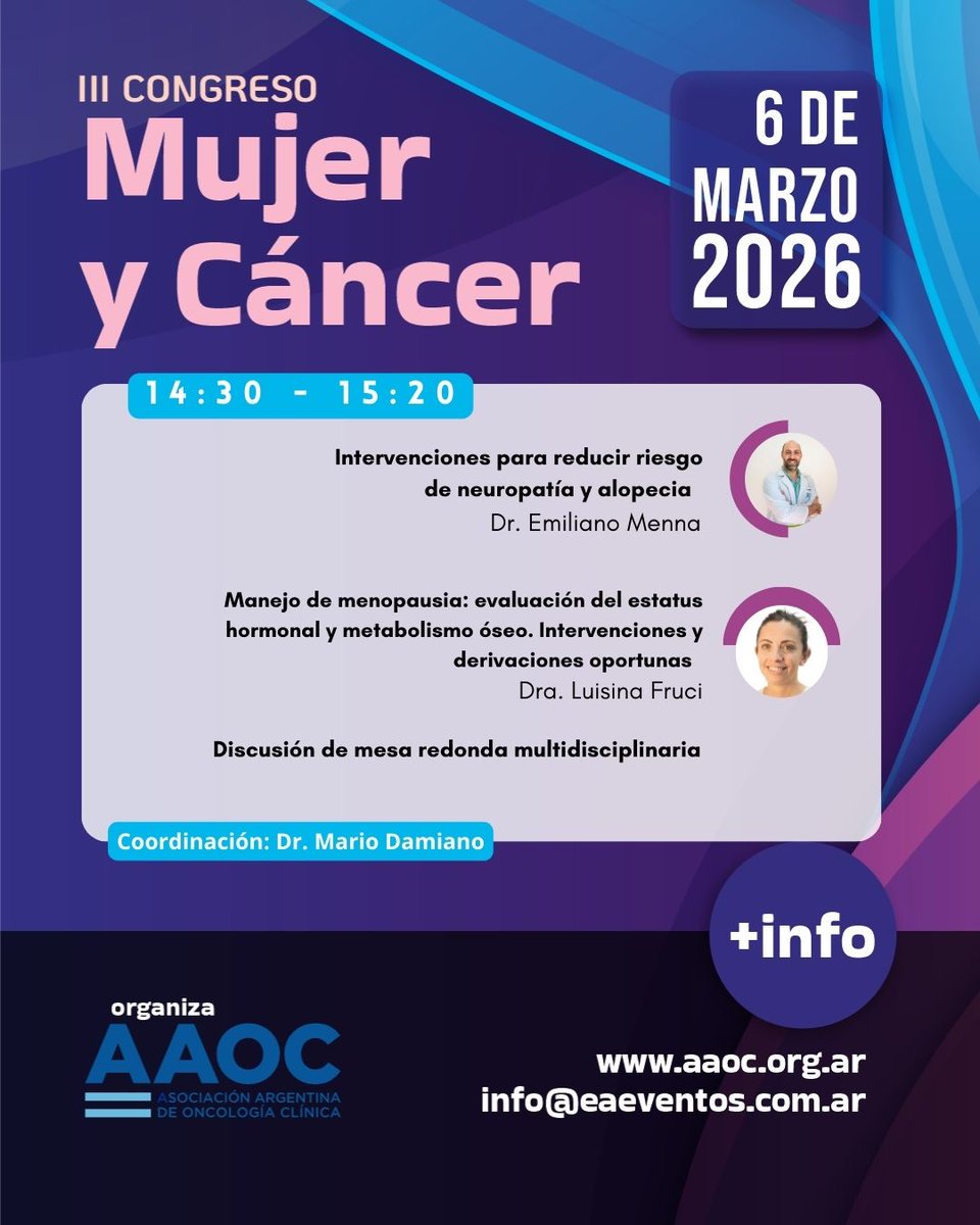 aaoncoclinica's tweet photo. Link de inscripción: https://t.co/hCflCHAxPZ https://t.co/ZX1XcumoLR