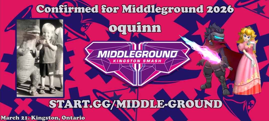 Winner of Rivals 2 and Melee Doubles in last year's Middleground, Oquinn is going for the repeat at Middleground 2026. 

Regular Registration ends in 6 days! Register Soon!