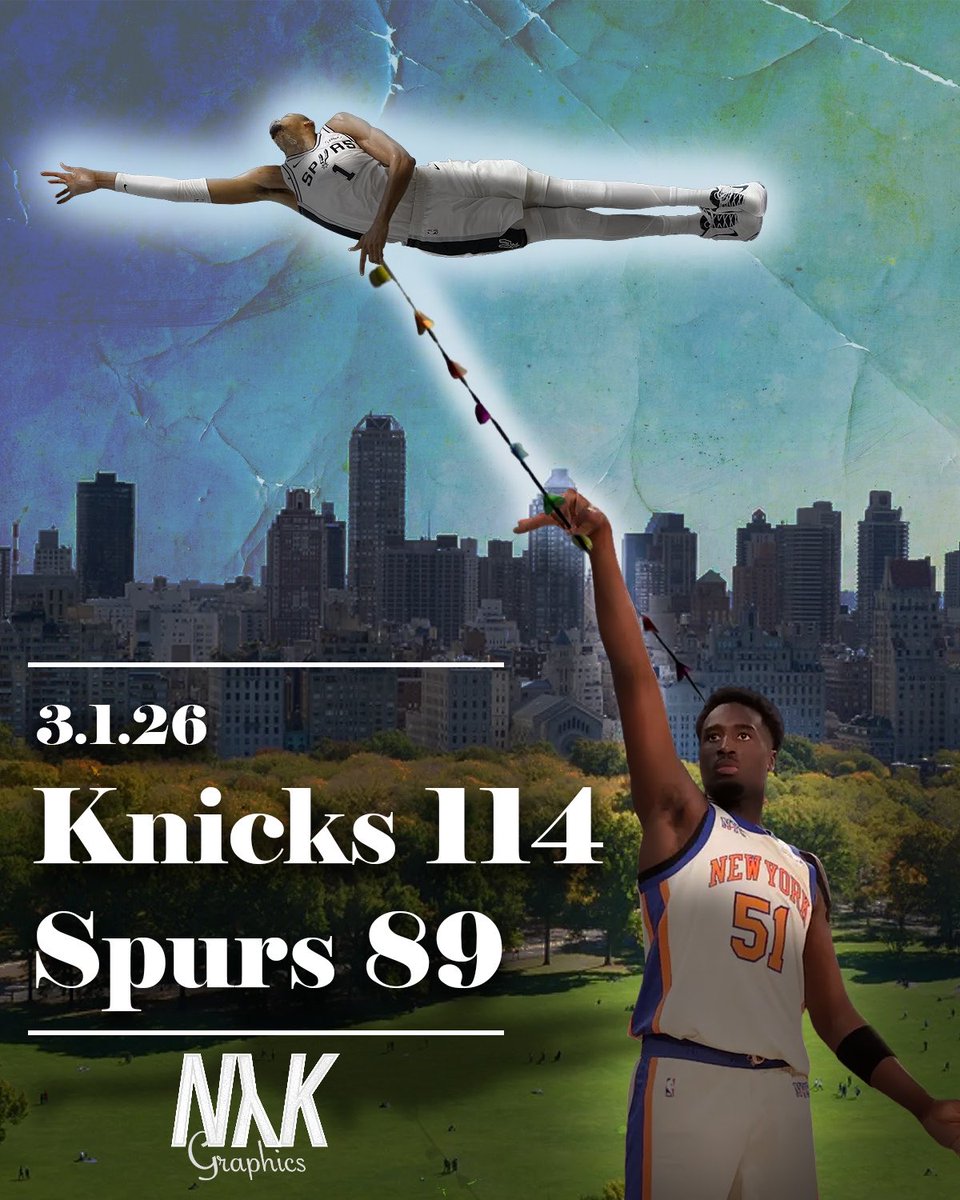 NYKGraphics's tweet photo. #NBA #Knicks #Spurs #GraphicDesign https://t.co/5A4tCMoJSI
