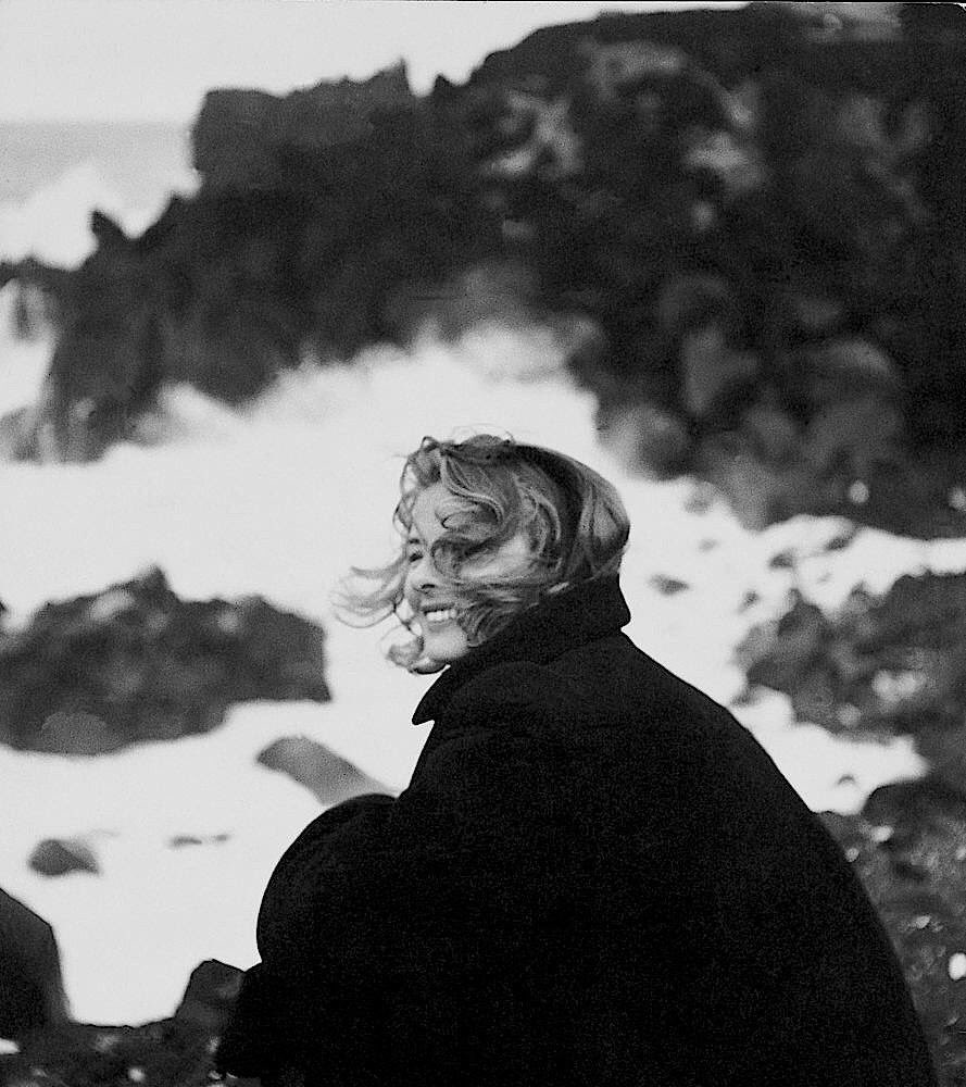 Ingrid Bergman during the filming of 'Stromboli’ (1950) Roberto Rossellini.