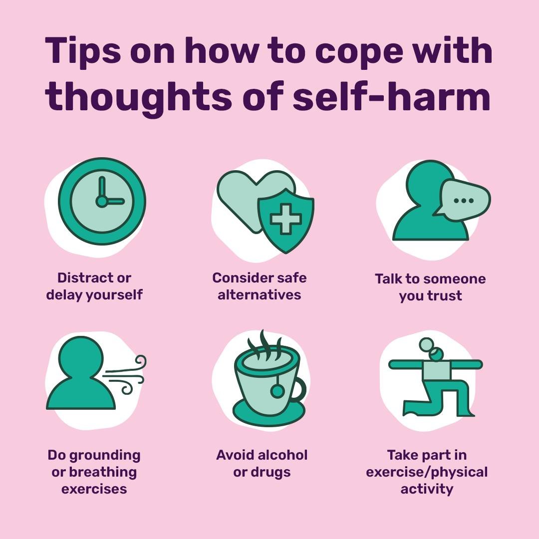 MarkOCDVersion's tweet photo. Having thoughts about self-harm can be confusing and distressing.
But there are steps you can take to cope. https://t.co/eSAUoXntsm
