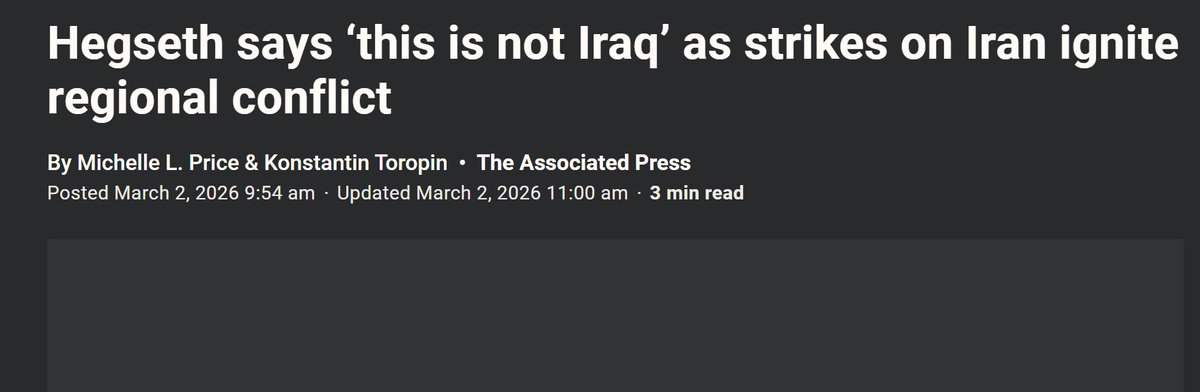 This is correct. Iraq was MUCH less dangerous.