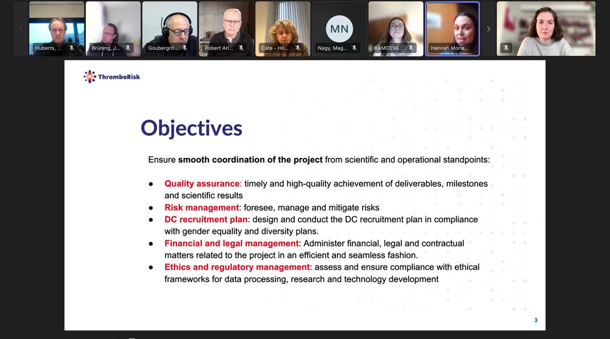 ThromboRisk's tweet photo. The #ThromboRisk consortium has officially launched. On 24 Feb 2026, our Kick-off Meeting brought together leading European entities to advance thrombosis risk modelling and improve cardiovascular care. An exciting journey begins.
 #EUResearch #Thrombosis https://t.co/tungibFXLO