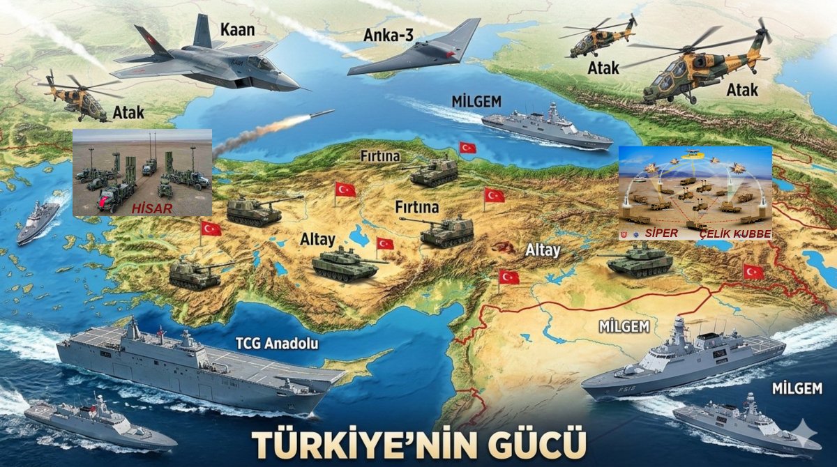 okuSalar's tweet photo. Lider olarak herkesin günahı ve sevabı kendine, esas olan tarihin tam olarak görülmesidir.
2002 sonrası (90'larda başlayan sürecin devamı olarak) AB uyumlu olmak için fazlaca taviz ve bağımsızlıktan ödün verdik. Daha sonraları 1945'le ülkemize yerleşen #gladyo dayatmalarını, darbe dayatmalarından FETÖ ve PKK türü örgütlerin aslında ne olduklarını keşfeden Hükümet bağımsız olma adımları atmaya başladı.

2016 darbesi ardından kurulan ittifakla tam bağımsız olma ve 1945 sürecinde kaybolan yerli savunma sanayiini bir bütün olarak yerleştirme/güncellemeleri için kararlı politikalar uygulamaya başladı.
Bugün artık Atatürk'ten devralınan 1937 barış bölgesi mirasını kaldığı yerden devam ettiriyoruz. Libya ve Azerbaycan'ın kurtuluşu sağlandıktan sonra bu sisteme uyumlu olarak (1991'den beri dayatılan terör savuşturularak) Suriye ve Irak üzerinde çalışılıyor.
Bu konularda akıl yürütmeden önce 1945 sonrası olanları ve TR'de hakim olan Amerikan varlığını iyi anlamaları gerekiyor.

https://t.co/6E1aHNuLDJ