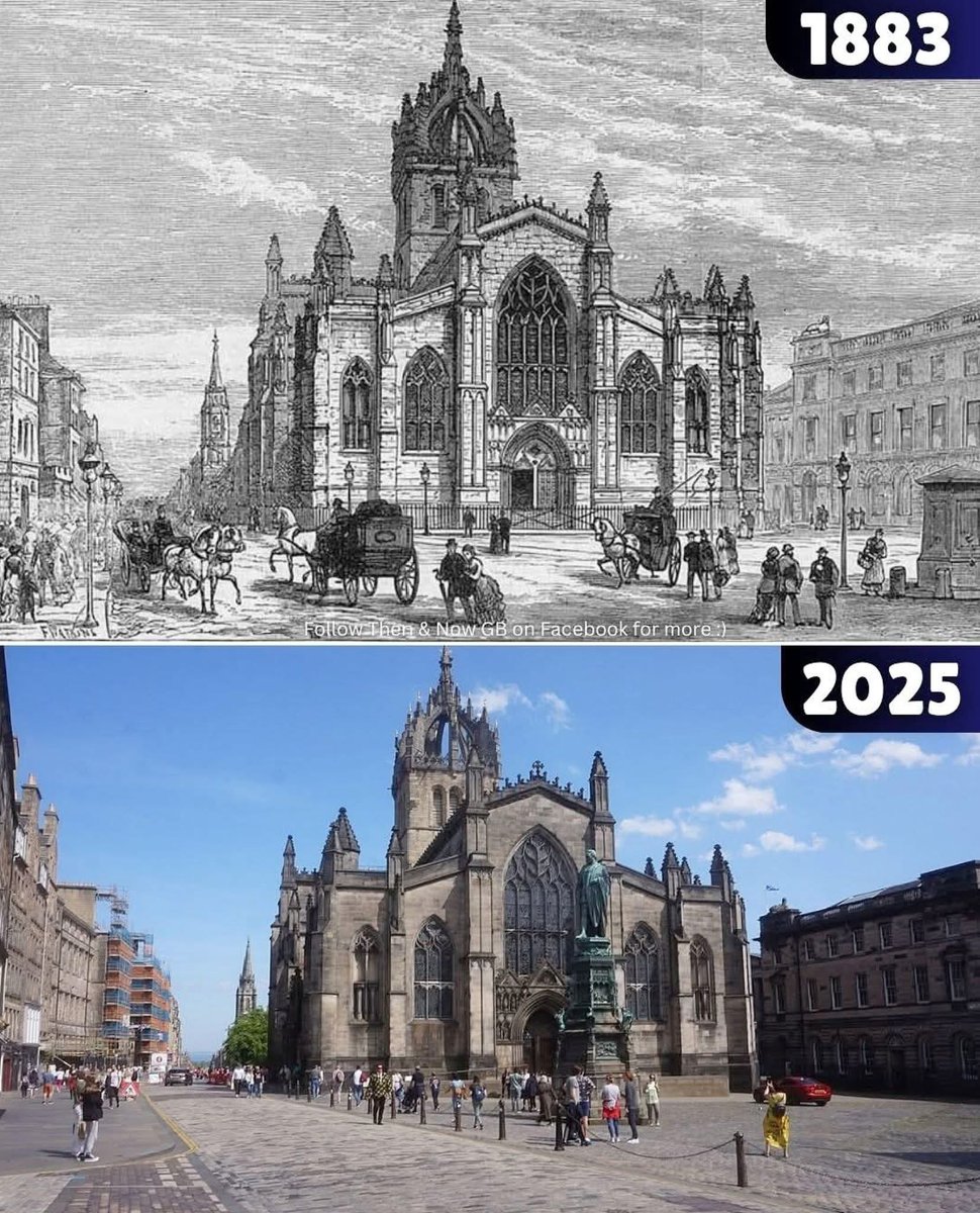 St Giles' Cathedral in Edinburgh is located on the historic Royal Mile for more than 900 years, with its foundation attributed to King David sometime around 1124 and was pivotal during Scottish Reformation

#history #scottish #Cathedral #historypictures