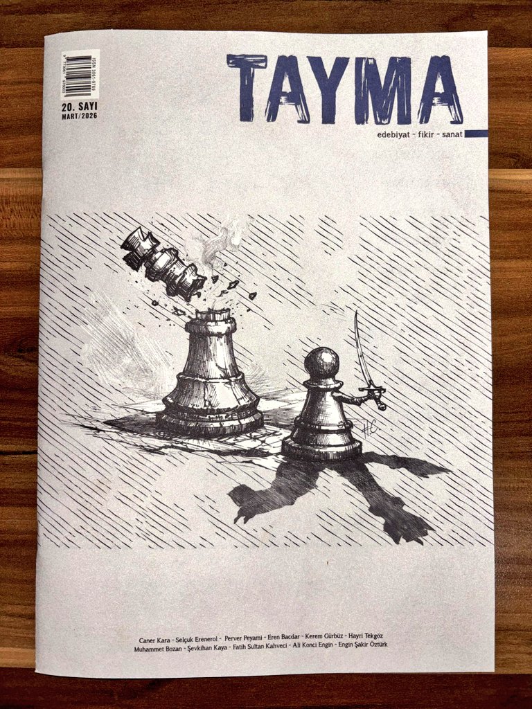 Bence güzel dergi.
Okuyun,okutun...

<a href="/CanerKara_Tayma/">Caner Kara</a>  
<a href="/selcukerenerol/">Selçuk Erenerol</a> 
<a href="/hakancengiz1634/">hakancengiz</a>  
<a href="/AliKonci291209/">Ali Konci</a> 
<a href="/enginsakir/">Engin Şakir</a>  
<a href="/yaziyolcusu/">Yazı Yolcusu</a>  
<a href="/erenbacdar/">Eren Bacdar</a>  
<a href="/SevkihanKaya/">Şevkihan Kaya</a>  
<a href="/mscbozan/">Muhammet BOZAN</a>  
<a href="/fthbtgn16/">Fth BTGN🇹🇷</a>  
<a href="/khvcifatih/">Fatih</a>  
<a href="/ynk_kerem/">yanıq</a>