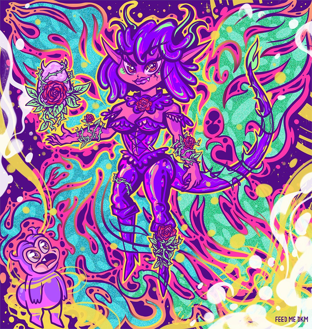 FeedMeDKM's tweet photo. I drew fanart of Vio showing some of their special powers! Tried a different style!
@viotubing

#viotubing #vioart #vtubers https://t.co/hVyQp7jzQJ