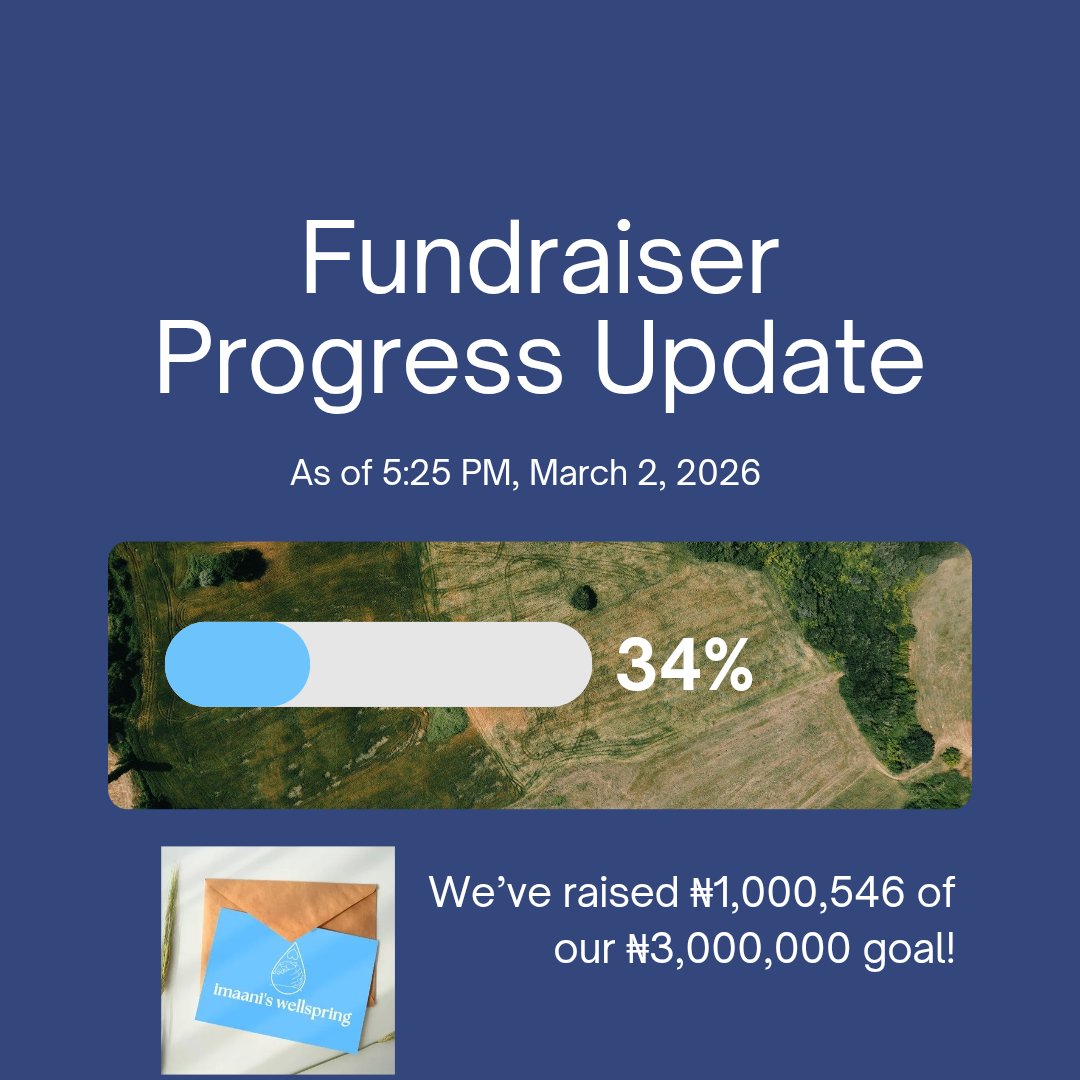 Alhamdulillah Alhamdulillah Alhamdulillah!

We've hit ⅓ of our goal with ₦1,000,546 raised. May Allah replenish every donor,  weigh its ajr heavily on the mizaan and let this be a sabab for getting all their prayers granted.

We're low on available funds however.

Please share