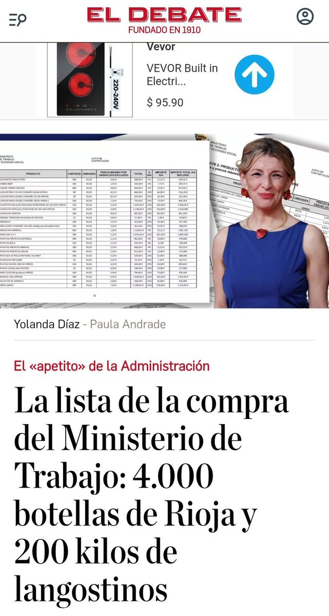 4000 botellas de Rioja y 200 kg de langostinos.

Se ríen en nuestra cara.