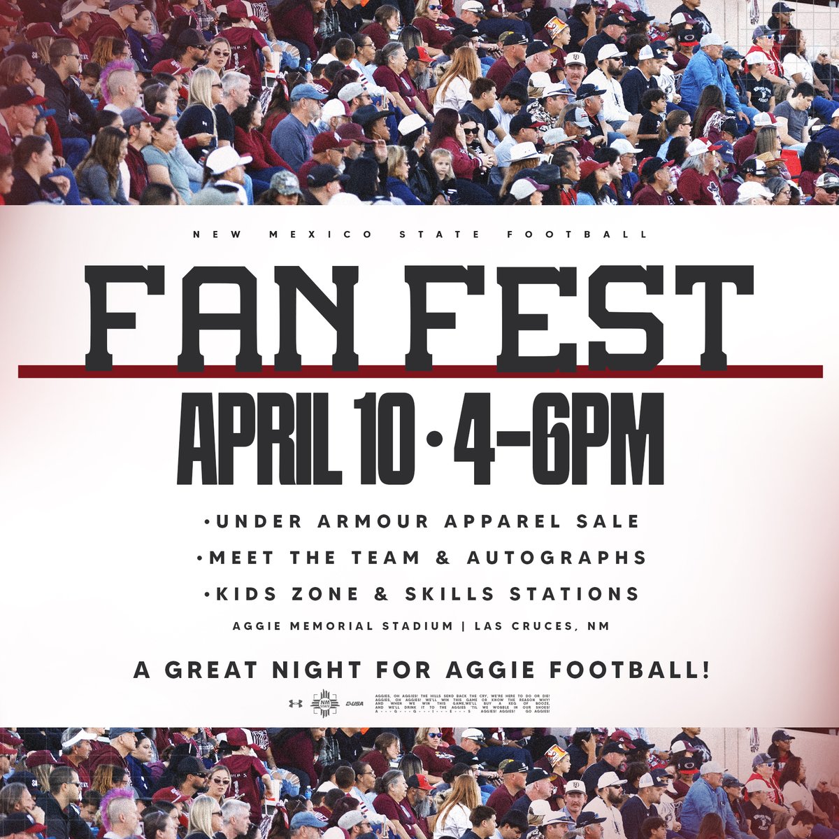 Bring the whole family!

Fan Fest is the place to be, April 10🤝

#AggieUp x #RideForTheBrand