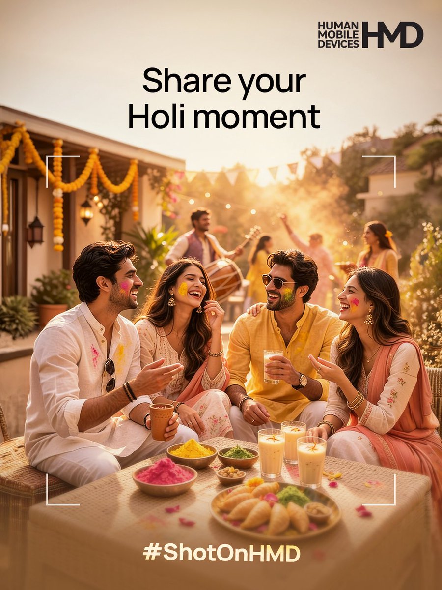HMDdevicesIN's tweet image. However you celebrate, make it a memory.
Share any Holi moment shot on your phone before, during, or after celebrations and get featured on our page.
T&amp;amp;C: hmd.com/en_in/holi-cli…

#ShotOnHMD #contestalert #HMD #HMDIndia