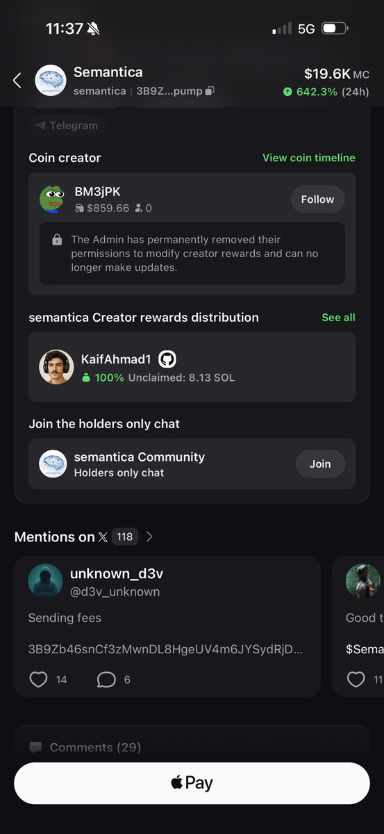 Claim bag growing 💪 

$semantica 

<a href="/Kaif_Ahmad_87/">Kaif</a>