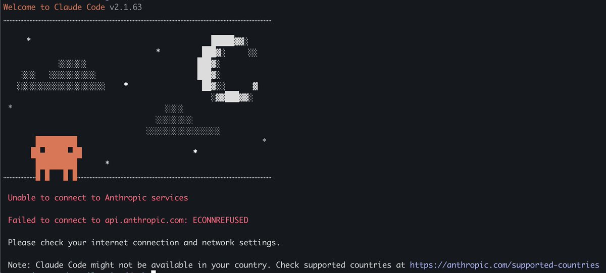 hi <a href="/bcherny/">Boris Cherny</a> I love claude but it stopped working a few hours ago. I live in Brazil and pay the max plan. Can use it via the website but it doesn't work on the terminal. Only works if I use a VPN :(