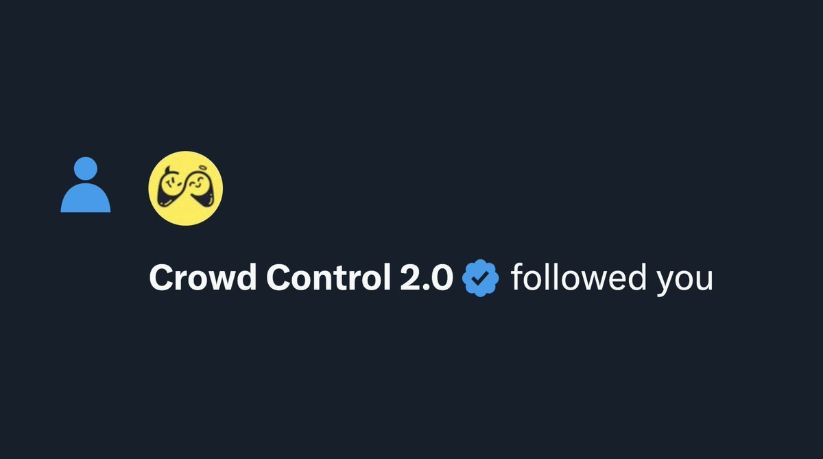 Crowd Control tweet media