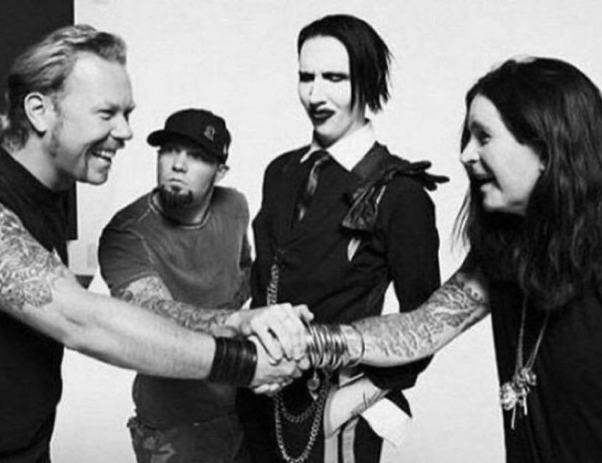 Ozzy Osbourne (Black Sabbath) + James Hetfield (Metallica) + Fred Durst (Limp Bizkit) + Marilyn Manson