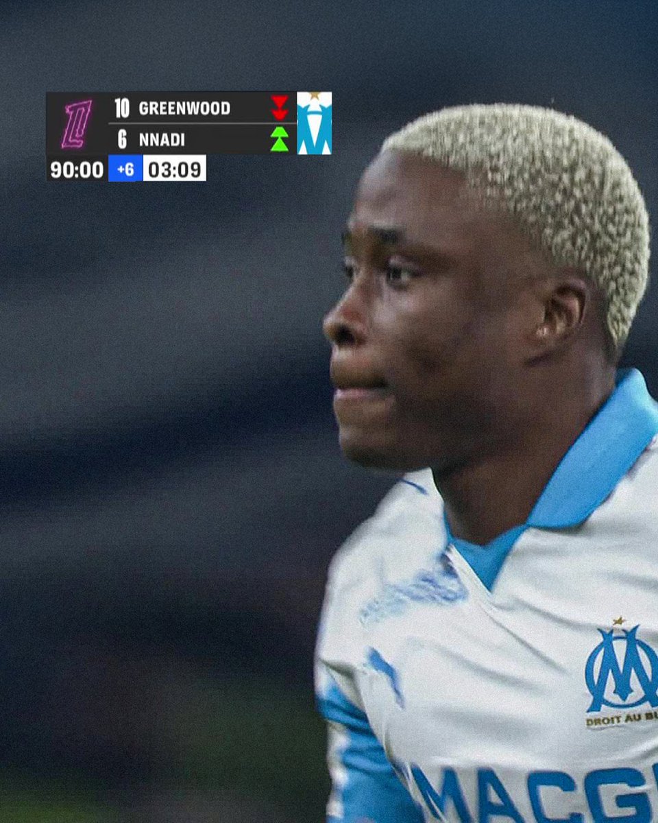 Nnadi made his Marseille debut 🇳🇬💙
