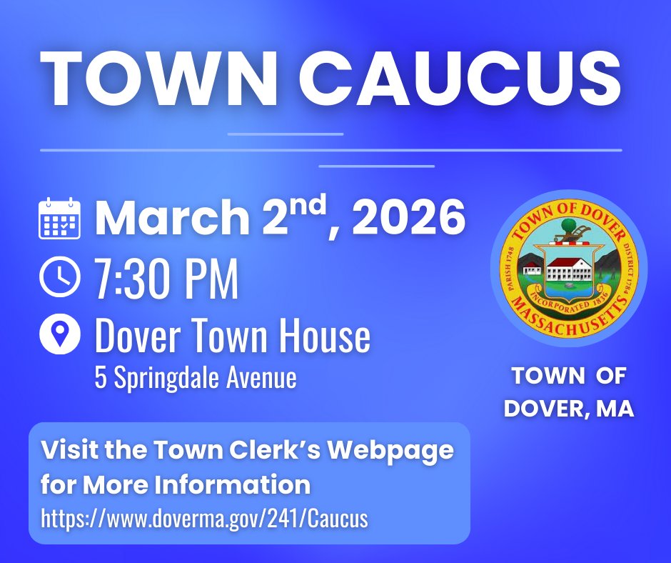 Town of Dover, MA tweet media