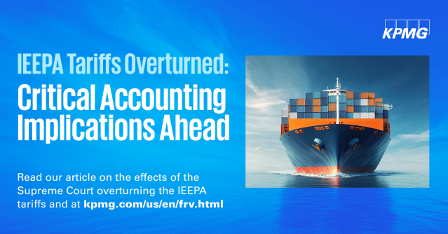 macaulay_marc's tweet photo. Should your financial statements reflect the Supreme Court’s tariff decision? Read now to explore ASC 855 disclosure considerations and materiality assessments. #kpmgfrv #audit https://t.co/yVp1UF1VKf https://t.co/6CWzzQ40OJ