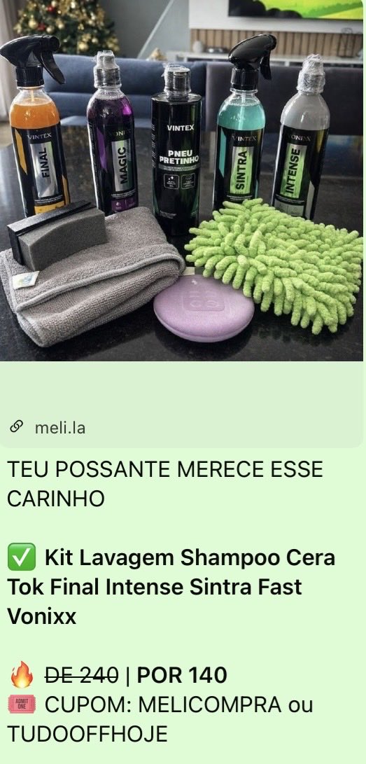 O melhor kit de lavagem automotiva! Promoção por tempo limitado! Corre! #Iran #Dior #LingOrm 

meli.la/1BSLRmf

meli.la/1BSLRmf