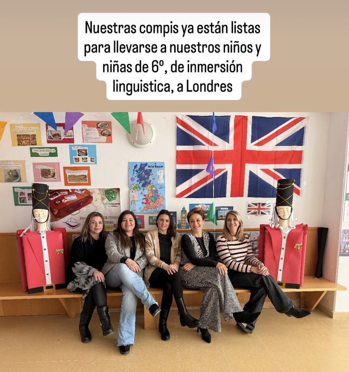 ¡Nuestro alumnado de 6° viaja a Londres! Les acompañan cinco maravillosas maestras. Have the most wonderful trip. Enjoy every moment! ✈️ 🚍 🚇 🇬🇧 #CEIPLVaguadas