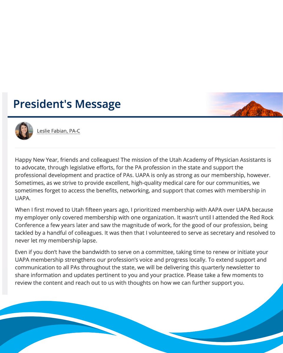 Utah Academy of PAs tweet media