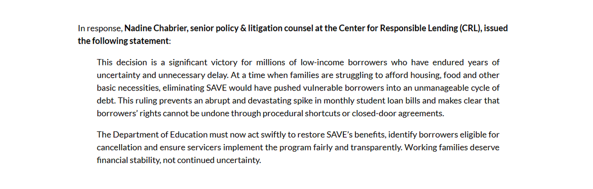 Center for Responsible Lending tweet media