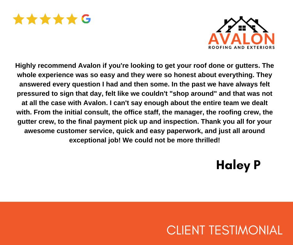 avalonbc's tweet photo. We love happy customers! Thank you Haley, for noticing our dedication to customer satisfaction from start to finish! We strive for FIVE STARS every step of the way! https://t.co/9yljZXWc68