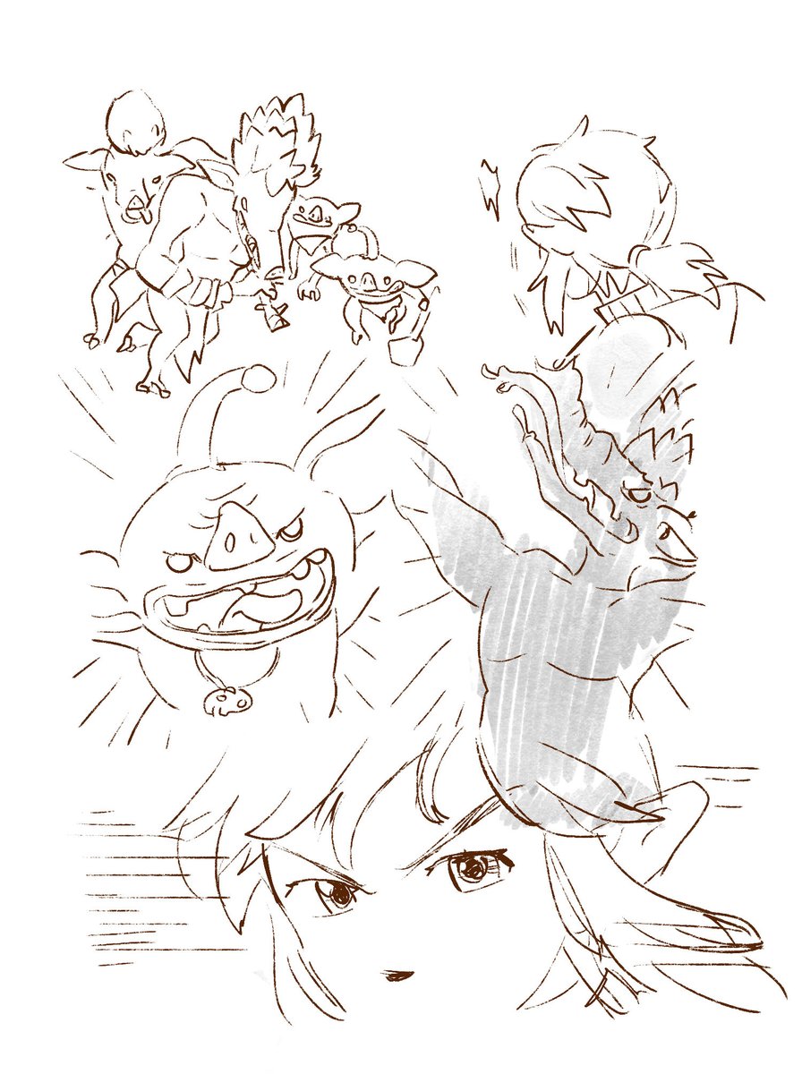 old rough comic sketch I did when I used to play A LOT of TotK. 🥲Got inspired when Zelda worried about Link over a few keeses...