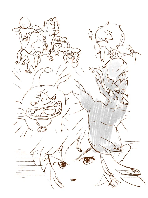 old rough comic sketch I did when I used to play A LOT of TotK. 🥲Got inspired when Zelda worried about Link over a few keeses... 