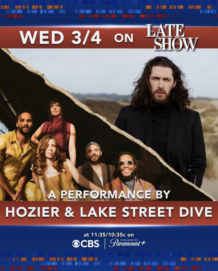 hoziercrave's tweet photo. Hozier will be on The Late Show with @colbertlateshow this Wednesday, March 4! 🐝 https://t.co/ToeJ1TVs6G