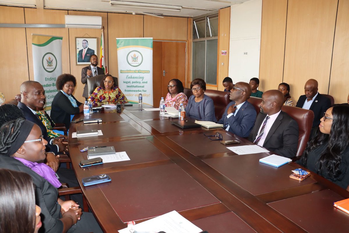 UNFPA_Zimbabwe's tweet image. Ahead of the Women’s Day commemorations set for 4 March in Bindura, the Minister @MWACSMED today convened a press conference to outline this year’s priorities.

She reaffirmed Government’s commitment to gender equality, women’s economic empowerment, and ending #GBV calling for