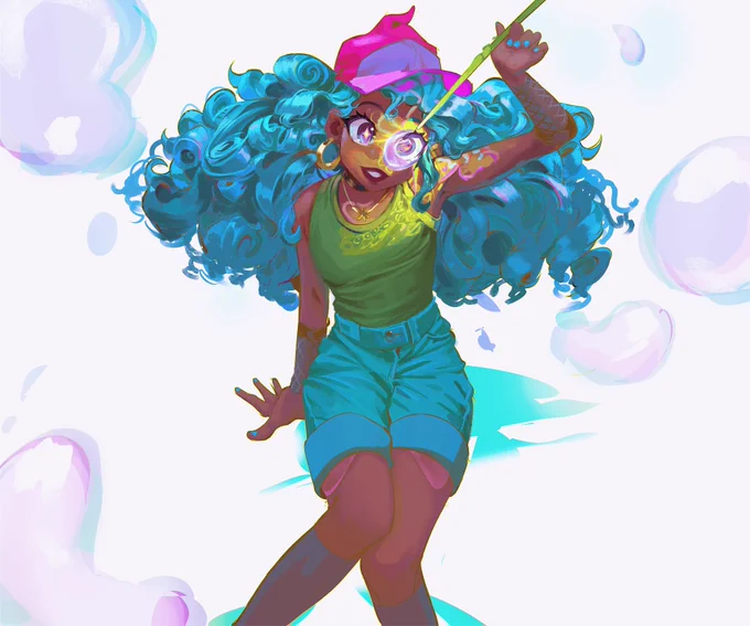 Fanart que fiz da Sasha, personagem da Favela Magica do <3