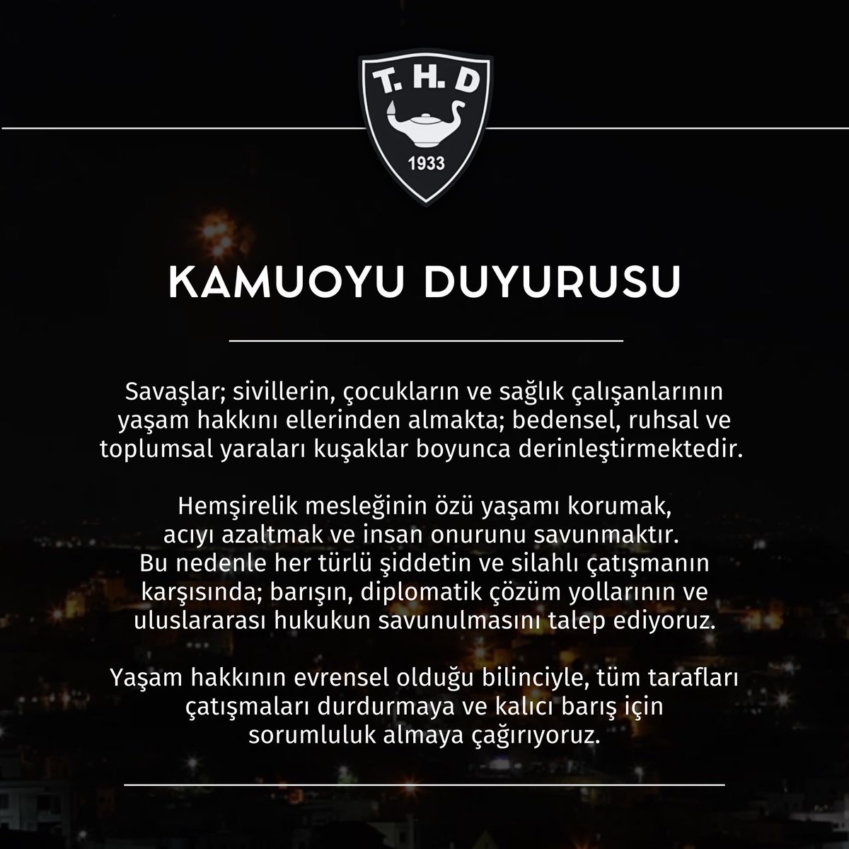 Türk Hemşireler Derneği tweet media