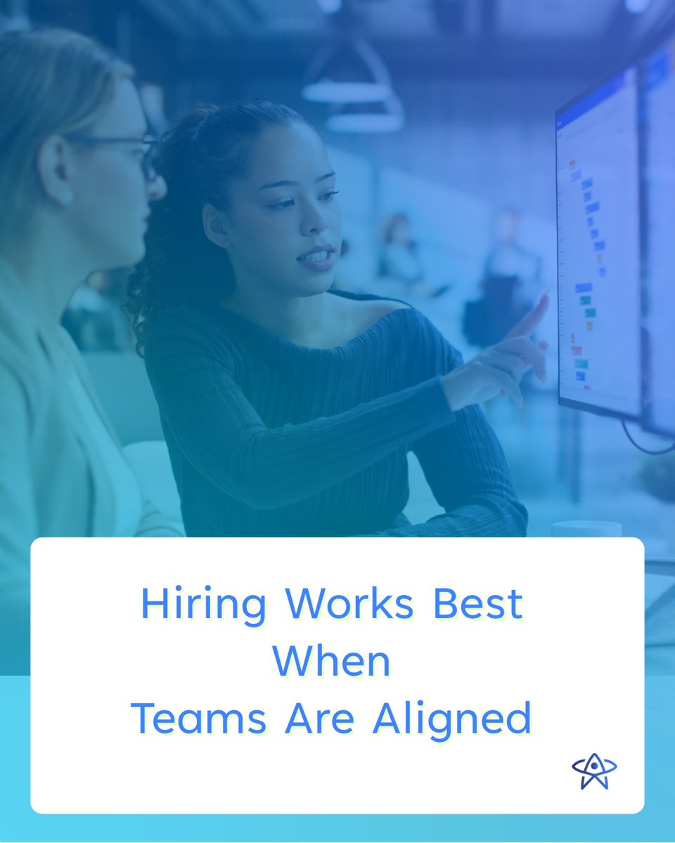 DKriegsMWW's tweet photo. Hiring decisions are shaped by shared understanding across recruiters, and hiring managers.

Technology should support that shared understanding &amp; help teams stay aligned.

How do your teams stay aligned during hiring today?

#FutureOfHiring #HiringTeams #HRTech https://t.co/AozhbBPdkO