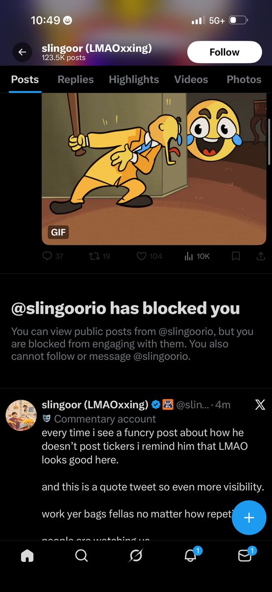 Imagine blocking me 😭