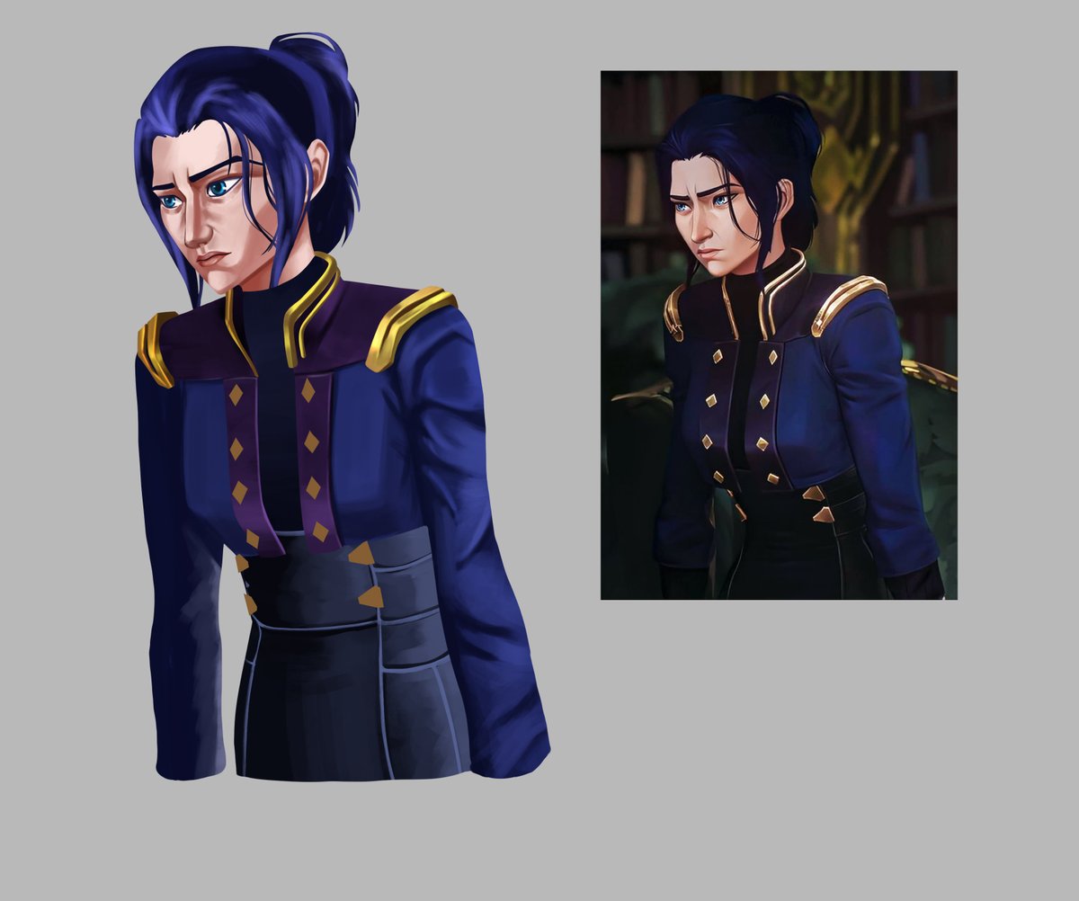 Now i dont have any idea for caitjinx fanart so im studying Caitlyn instead. Im trying to improve my skill.
#caitlynkiramman