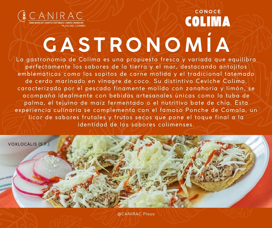 ¡Prueba los sabores de Colima, donde la frescura del mar y la tradición del cerdo crean un festín inolvidable! 🌮🇲🇽

✨ ¡Una experiencia gastronómica que no te puedes perder!

#Colima #GastronomíaMexicana #ComidaTípica #Sopitos #Tuba #Comala #SaborAMéxico #Foodie