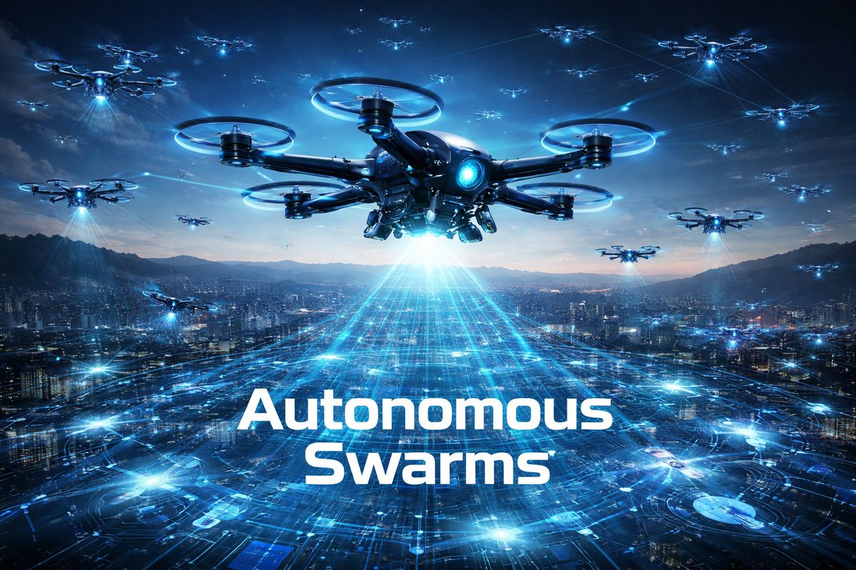 RTimeDataStats's tweet image. Autonomous Swarms Market grows with defense, logistics, agriculture demand. North America leads, Asia-Pacific rises. Drone swarms support surveillance, delivery, precision farming, automation, efficiency, scalability.

Read More@ realtimedatastats.com/research-repor…

#AutonomousSwarms