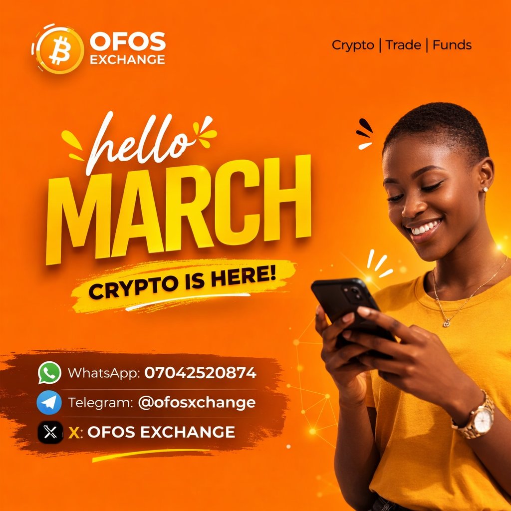Ofosfi's tweet photo. New month, new profits 💰
Trade your Crypto assets at the best rate with OFOS EXCHANGE

Dm on WhatsApp: https://t.co/Id73yZuCG0 https://t.co/JfxZGIpwyn