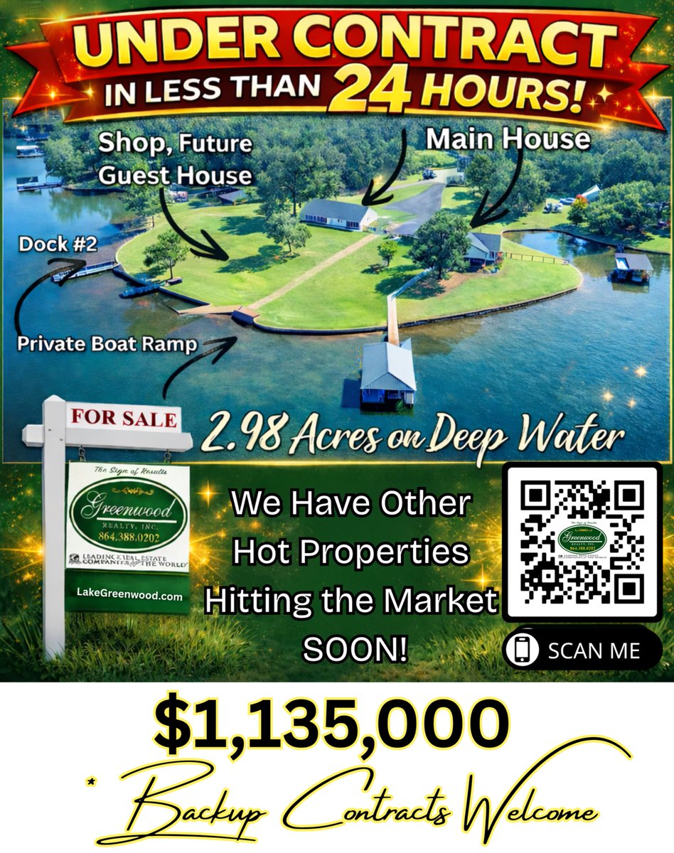 GreenwoodRealty's tweet photo. #lakelife #lakegreenwood #lakehouse #waterfrontliving #waterfronthomes #waterfrontproperty #lakefrontliving
#lakegreenwoodsc https://t.co/U2m5hYbNLp