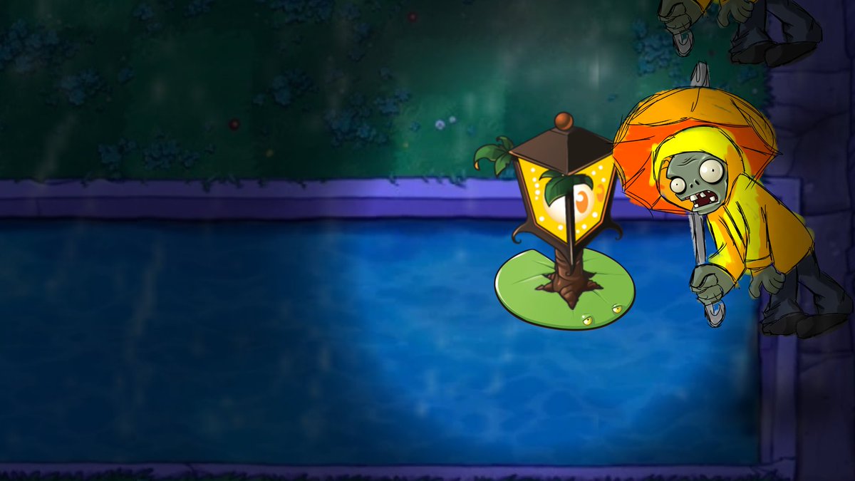 CharGamer97's tweet photo. - Mecánica de la ráfaga de viento 
(Cada x tiempo habrá una ráfaga que mandara a los zombis paraguas... La única forma de contrarrestar será con Cactus) https://t.co/O1TuWqHCBl