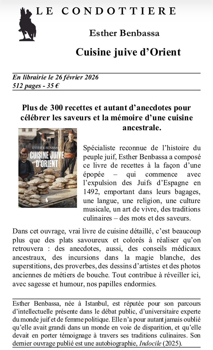 EstherBenbassa's tweet photo. Cuisine juive d'Orient.
Ce soir commence #Pourim, fête des enfants et de la convivialité, commémorant les évènements racontés dans le livre biblique d'Esther, occasion, surtout, de se régaler de toutes sortes de friandises...
Une recette ci-dessous.
Le livre est en librairie et sur toutes les plateformes. Il y a tout ce qu'il faut pour les amateurs de sucré ... et de salé !