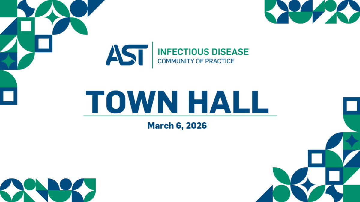 Infectious Diseases Community of Practice - AST tweet media